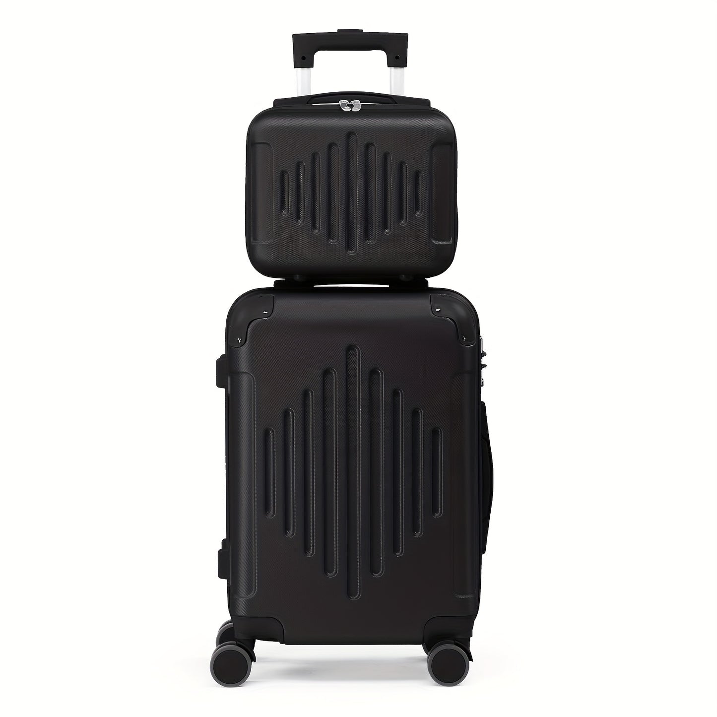 AUTOFOREVER Rose Golden ABS Trolley Case 12 16 20 24 28 Inch With Spinner Wheels And Combination Lock