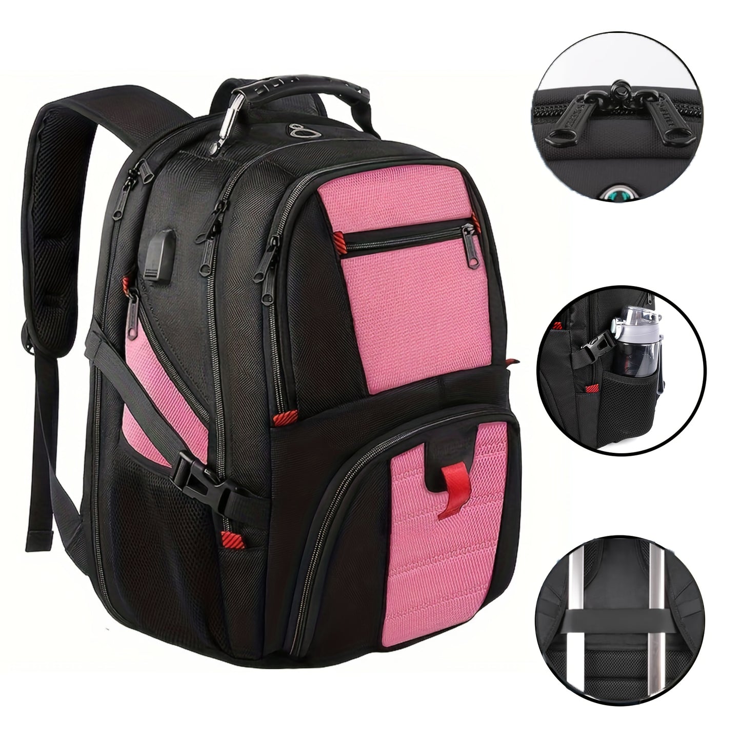 Travel Backpack, Extra Large 13.21gal Laptop Backpacks For Men Women, College Backpacks Airline Approved Business Work Bag With USB Charging Port Fits 17 Inch Computer, Men'S Gifts, School Backpack For Teens, Travel Accessori