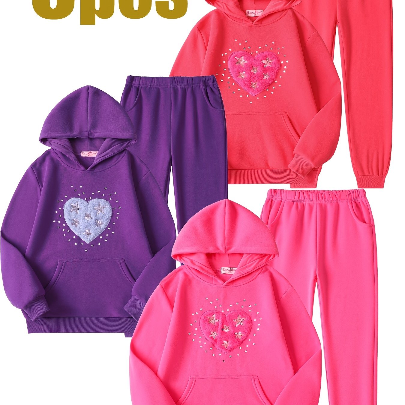 Girls Velvet Hooded Sweatshirt With Floral Print And Roses