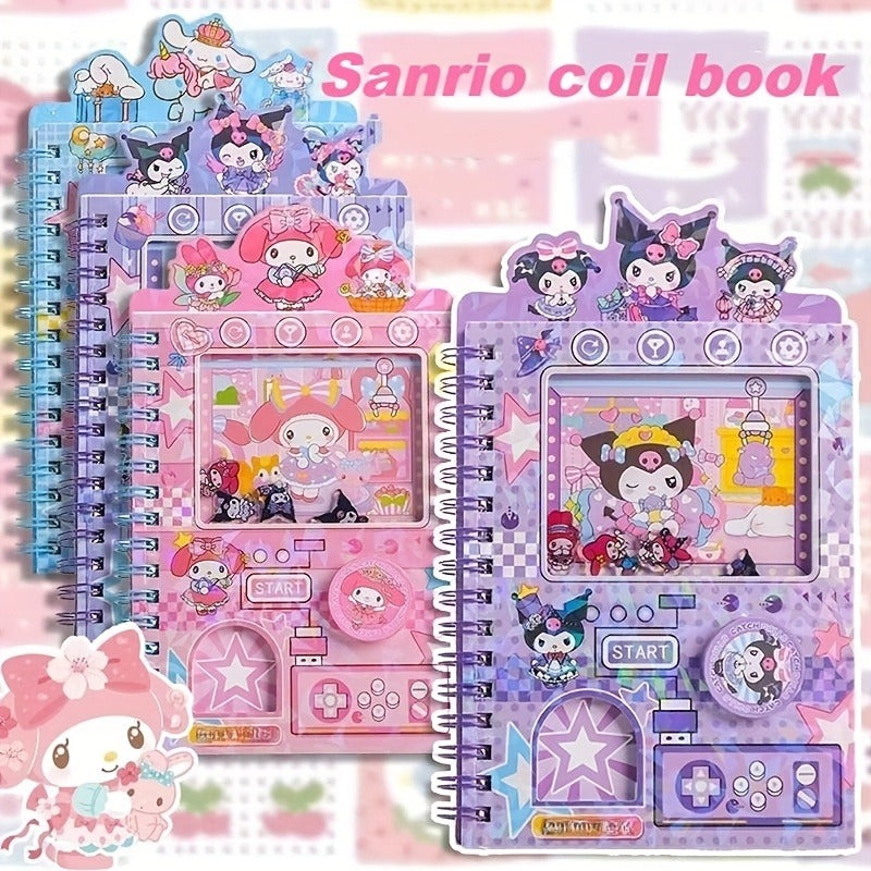 Sanrio Kuromi Coil Notebooks 4 Pack Gashapon Spiral Diaries