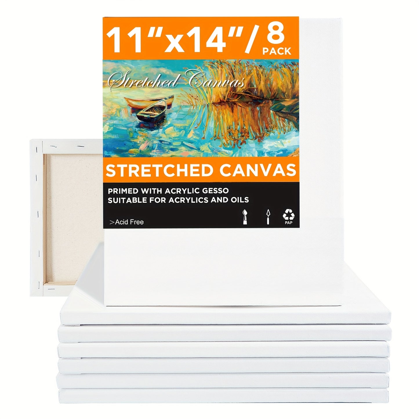 Conda Artist Quality Stretched Canvases Bulk Pack Set