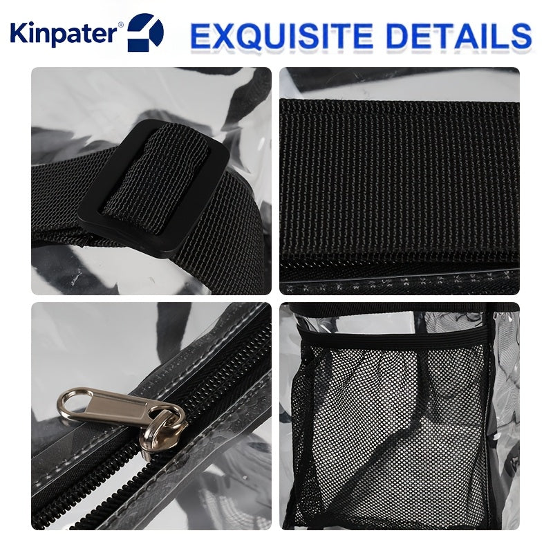 KINPATER Transparent Stadium Bag for Concerts and Sports Events