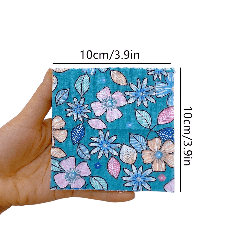 98Pcs Cotton Jelly Roll Patchwork Fabric Set For DIY