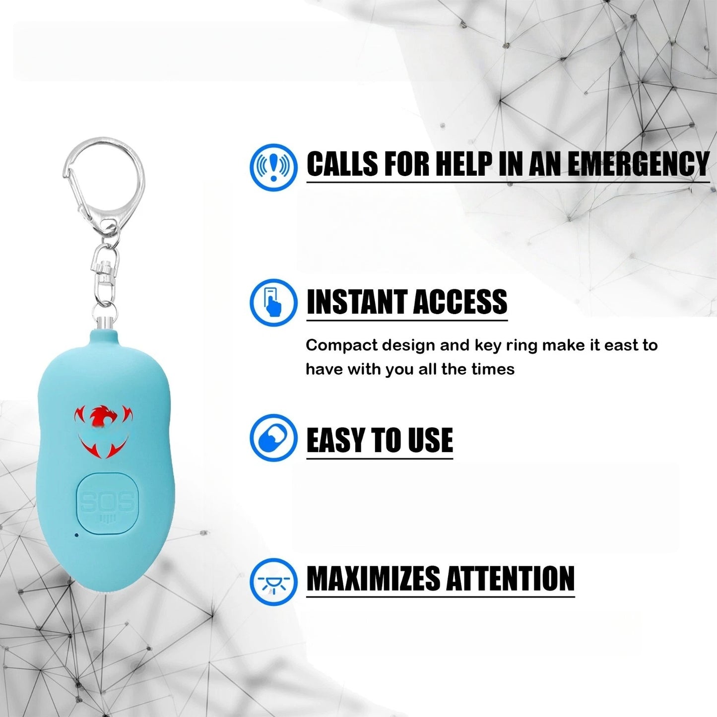 Personal Safety Keychain Set for Women with Emergency Whistle and Compact Protective Accessories, Ideal Travel Safety Tools for Night Walks, Solo Trips, Hiking, and Daily Commutes, Lightweight and Easy to Attach to Bags or Ke