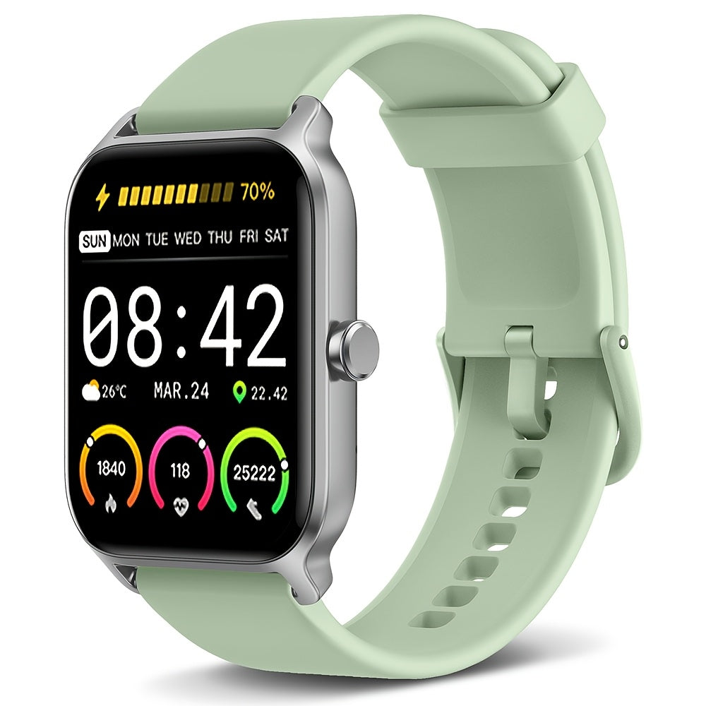 FUVEHA Smartwatch Gift for Men And Women, 1.8" HD Full Touch Screen, Make & Receive Calls, Message Notifications, 100+ Sports Modes, Lightweight & Breathable.Built-in Alexa, Compatible with Android And for iPhone.Perfect Gift