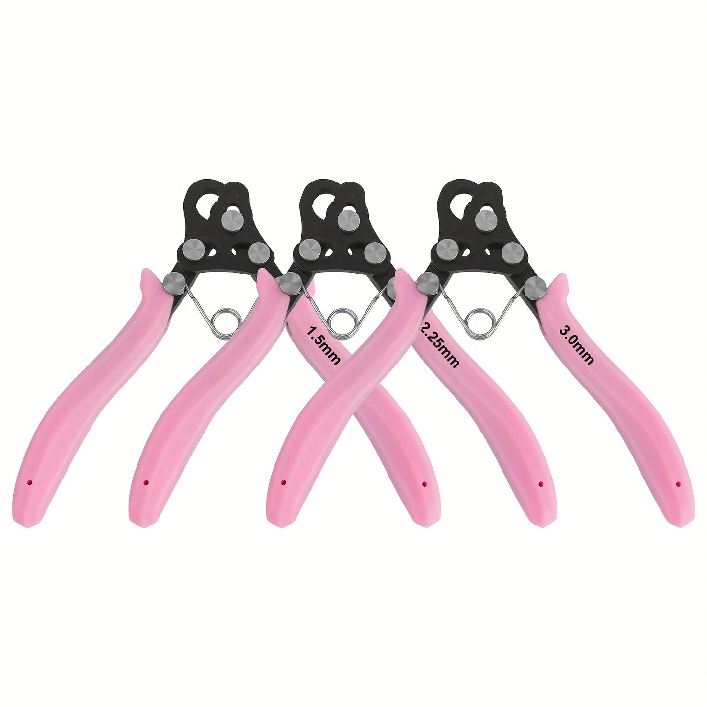 1pc Coil Needle Pliers with 1.5mm/2.25mm/3mm Looping Tool - Pink Metal Jewelry Making Pliers Suitable for DIY Earring, Copper Wire Shaping, Handcraft Jewelry Tools - Essential for Hobbyists & Professional Jewelers