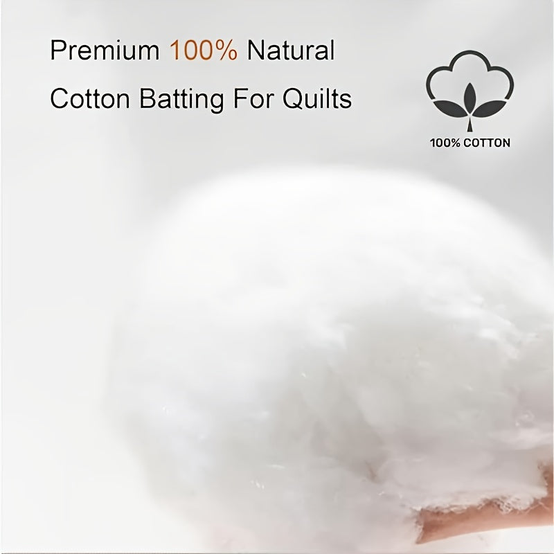 PurelyNatural All Season 100 Percent Cotton Quilt Batting for Quilts
