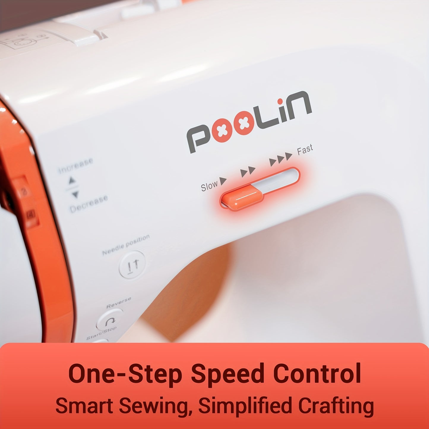 POOLIN EOC02RE Electronic Sewing Machine With 293 Stitches