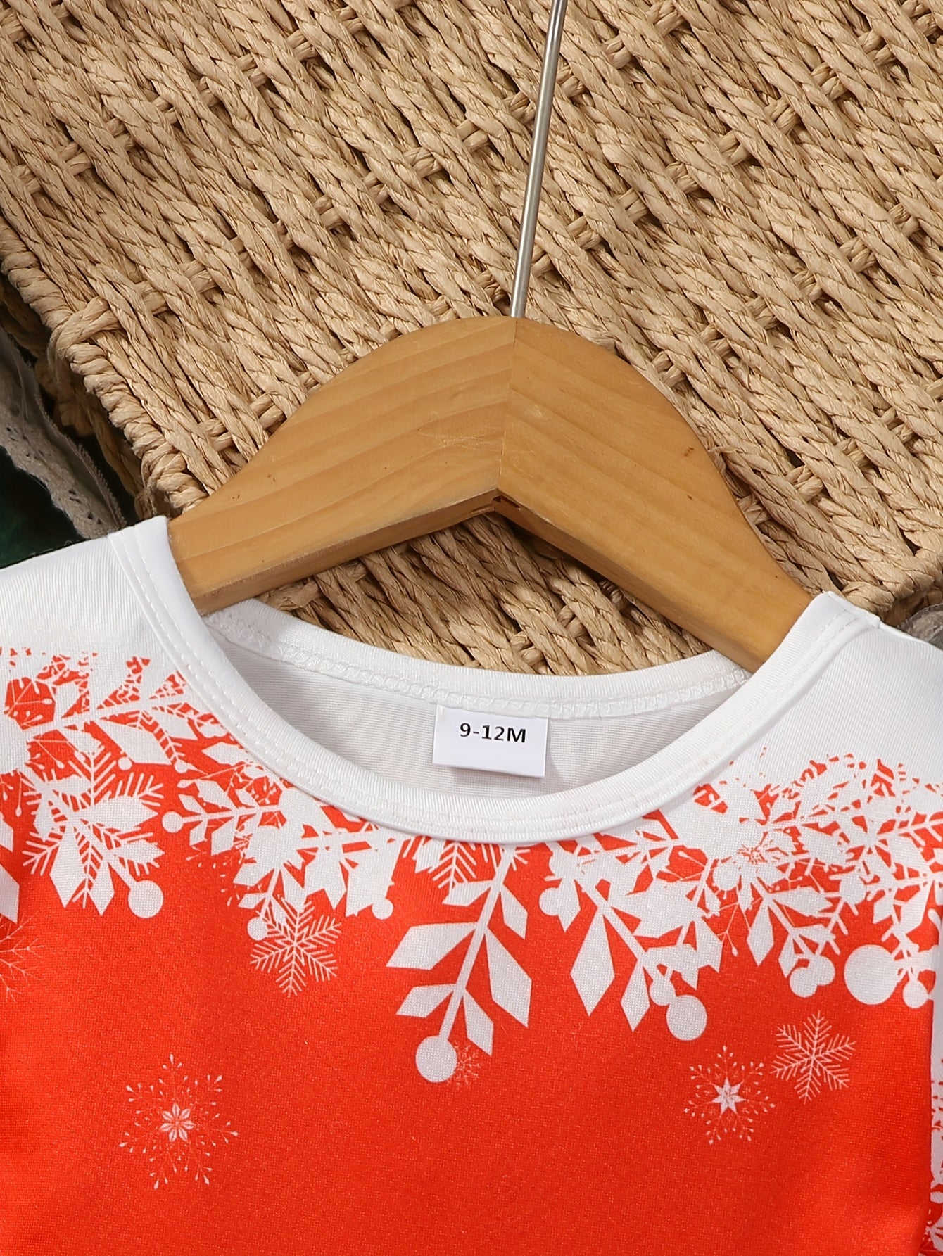 Toddler Girls Christmas Long Sleeve Dress With Snowman Reindeer Pattern