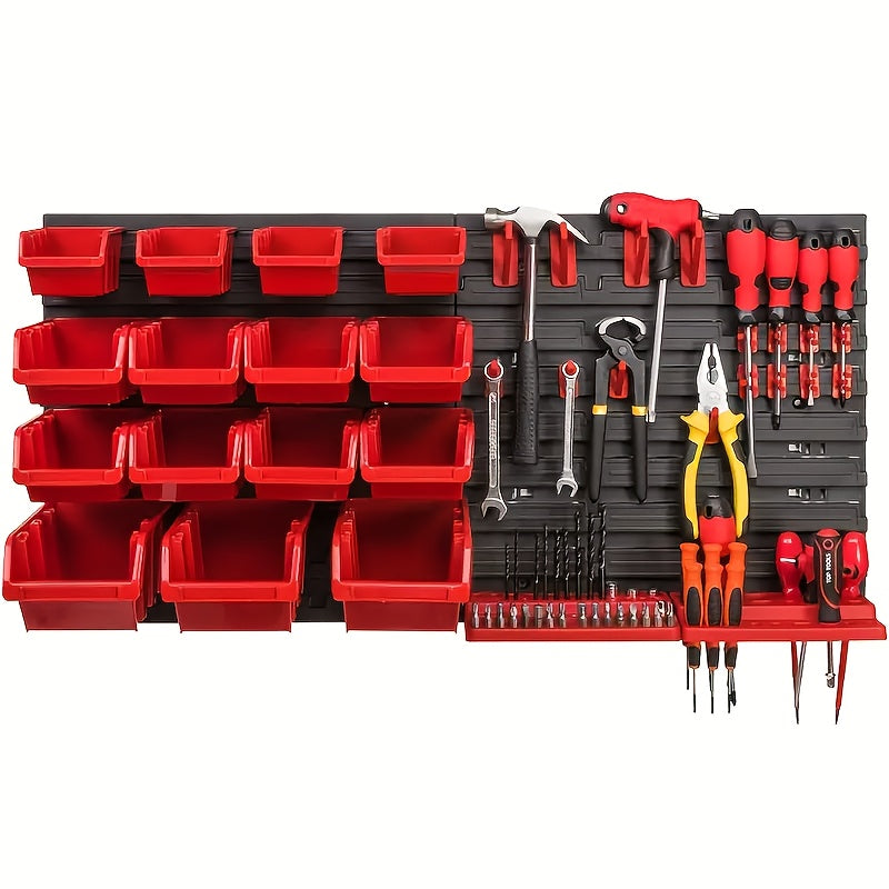 39pcs Large Tool Organizer Rack, Wrenches, Screwdrivers, Drill Bits, Screws, Hammer Storage Rack, Garage Tool Organizer, Multipurpose Storage Shelf, Perfect Gift for Dad Father's Day Gifts