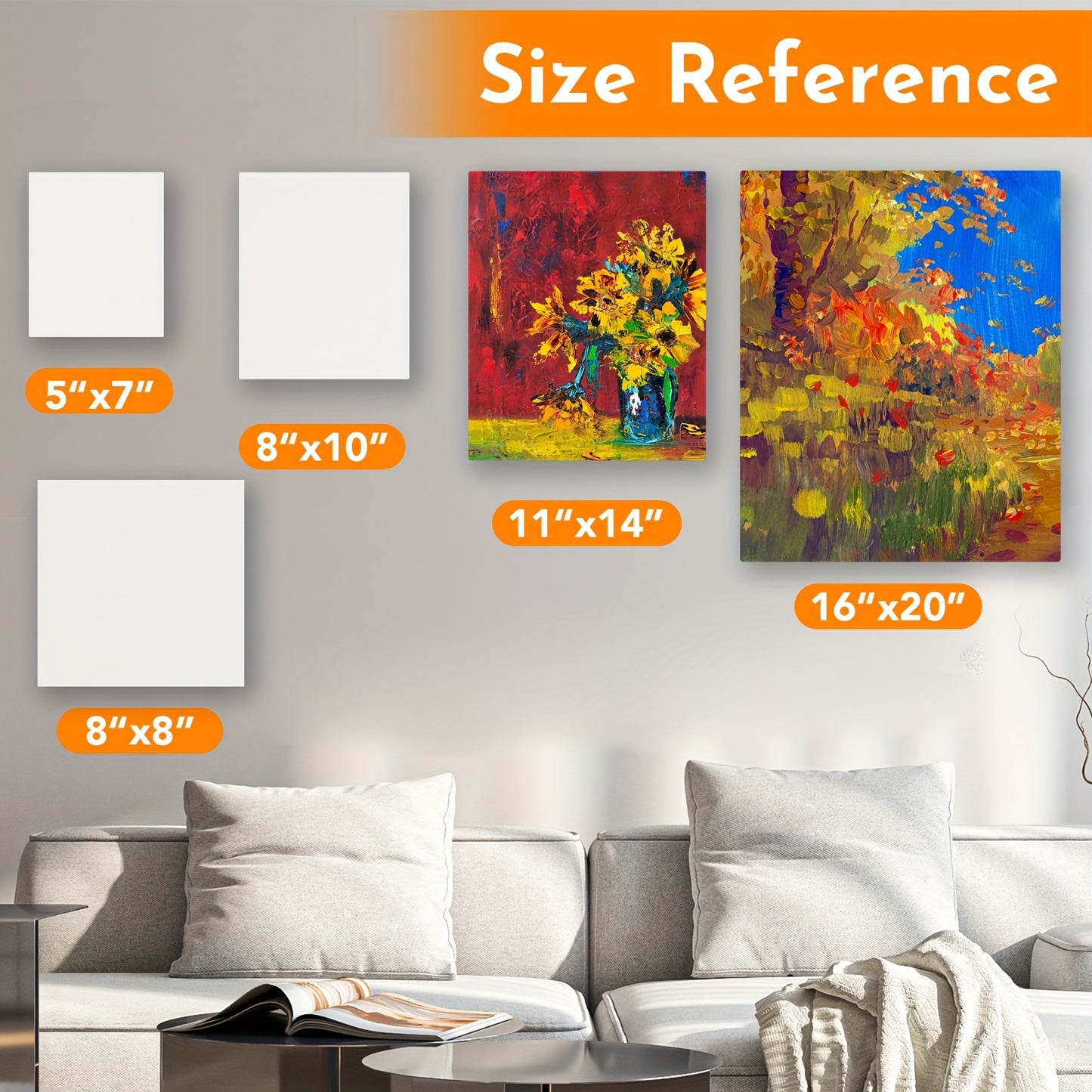 Conda Artist Quality Stretched Canvases Bulk Pack Set