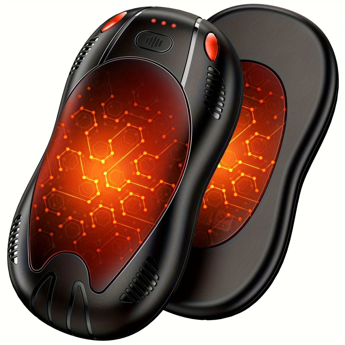 Double Sided Heating 2-in-1 Magnetic Suction Hand Warmer, 3-speed Temperature Control Adjustment, Essential For Skiing, Camping, And Mountaineering, Winter Hand Warmer, Travel Essentials, Winter Accessories, Portable Heater