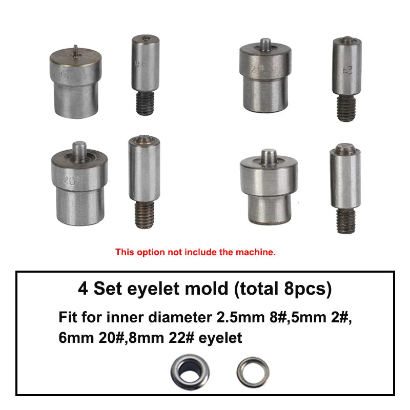 WUTA Hand Press Button Installation Machine Manual Press Grommet Eyelet Installer Tools Snap Fastener Metal Mold Mute Craft Tool