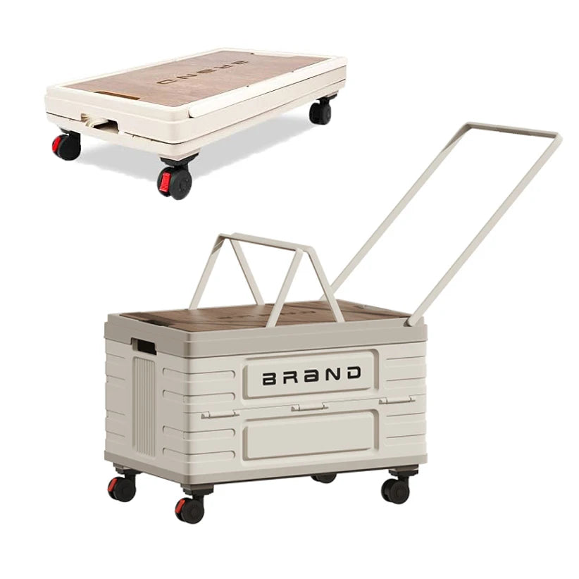 360 Degree Rotating Camping Trolley Cart With Silent Wheels