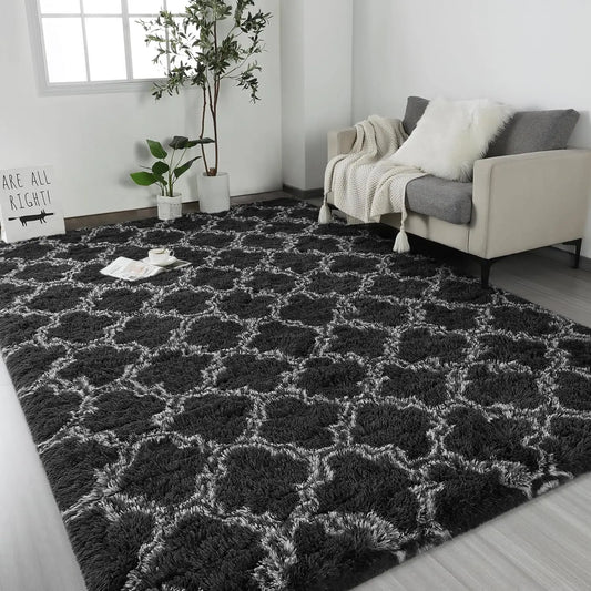 KilimHign Large Shag Area Rug For Bedroom Plush Non Slip