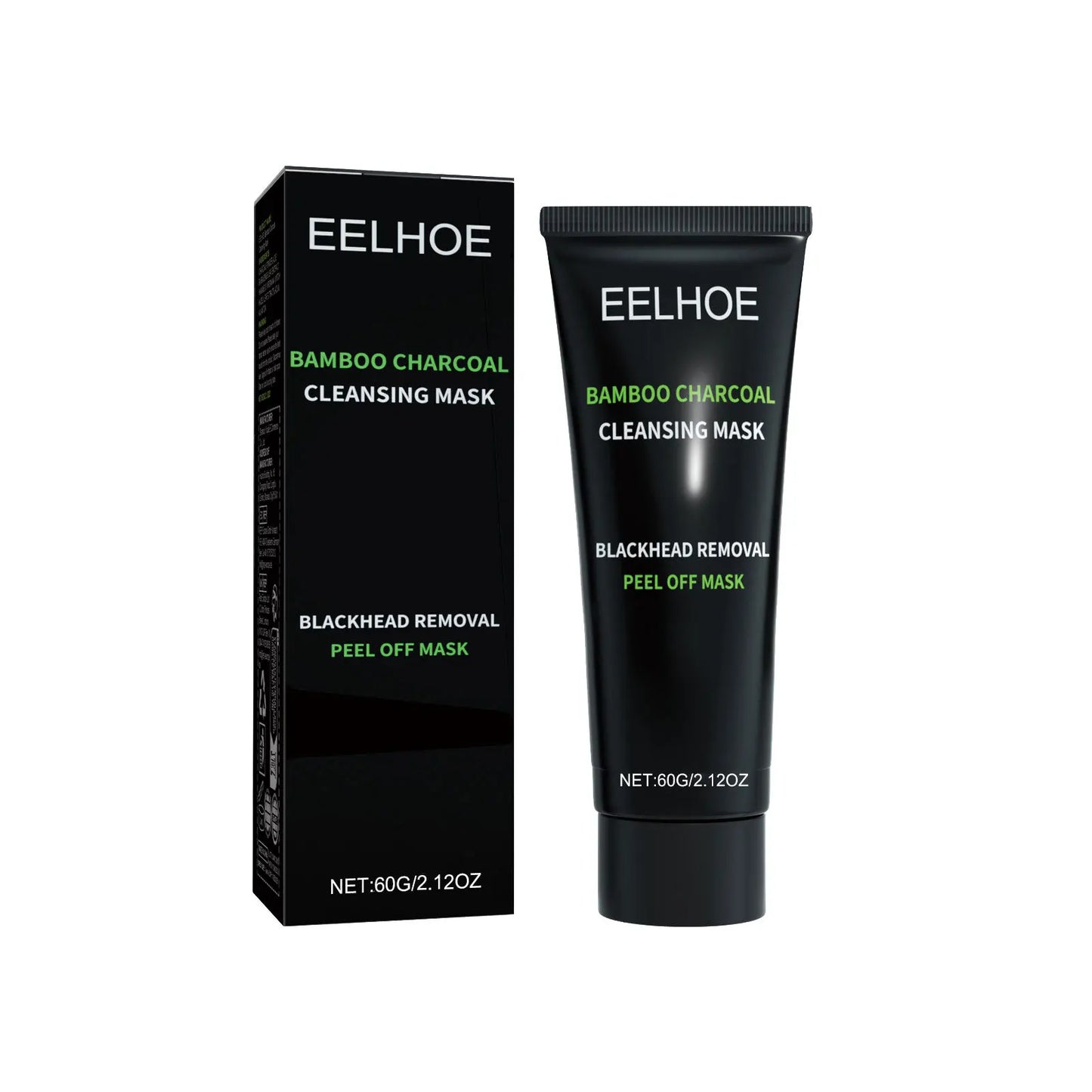 Eelhoe Bamboo Charcoal Blackhead Remover Face Mask Deep Cleansing Pores Shrink Nourishing Acne Treatment Face Peel Off Mask
