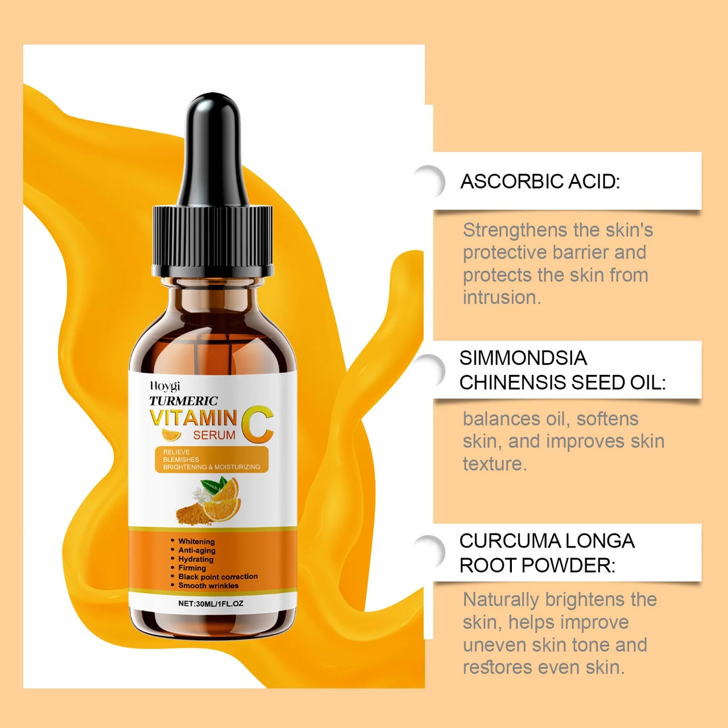 Hoygi Vitamin C Serum For Face Brightening And Hydrating