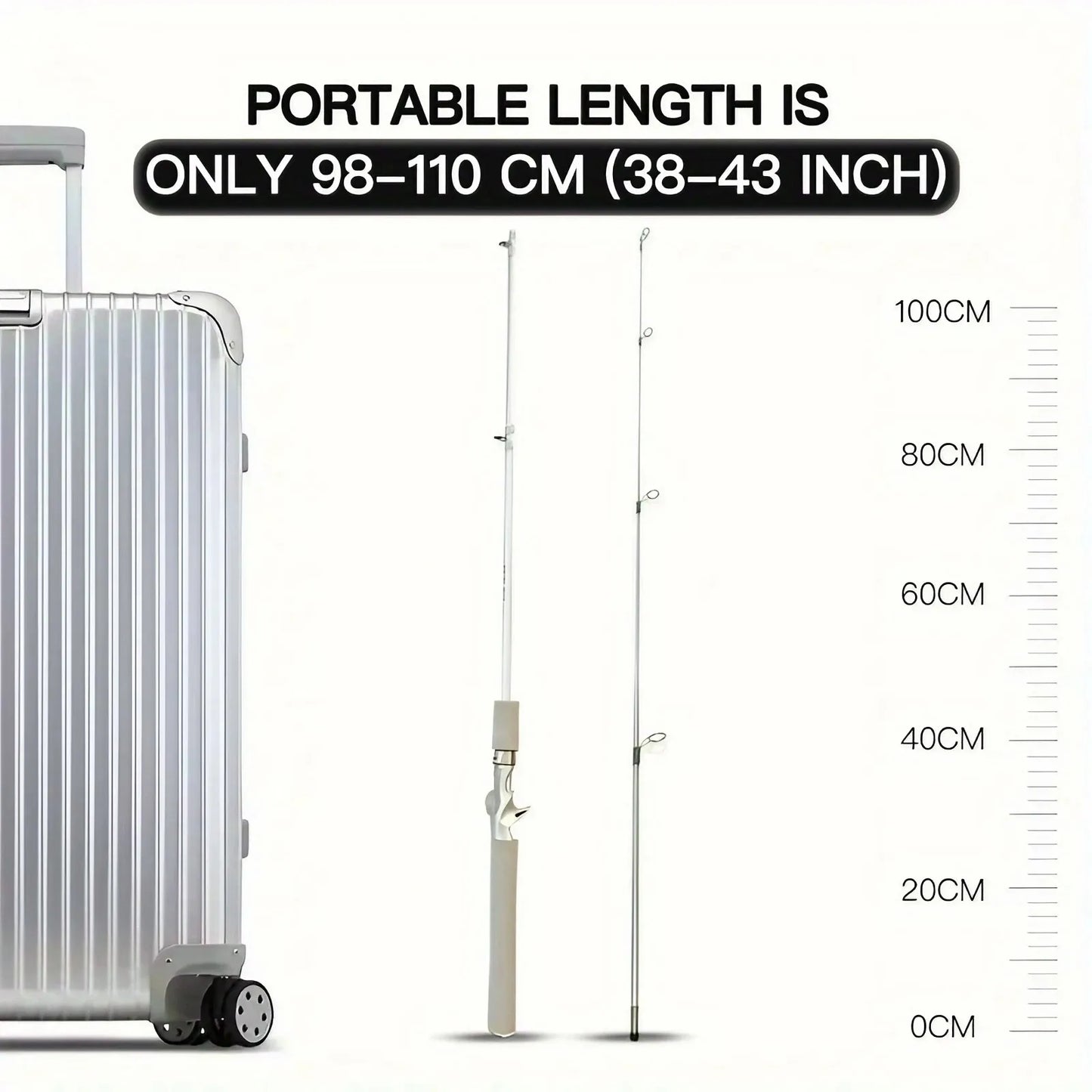 Fishing Spinning Rod Durable Fiberglass for Anglers