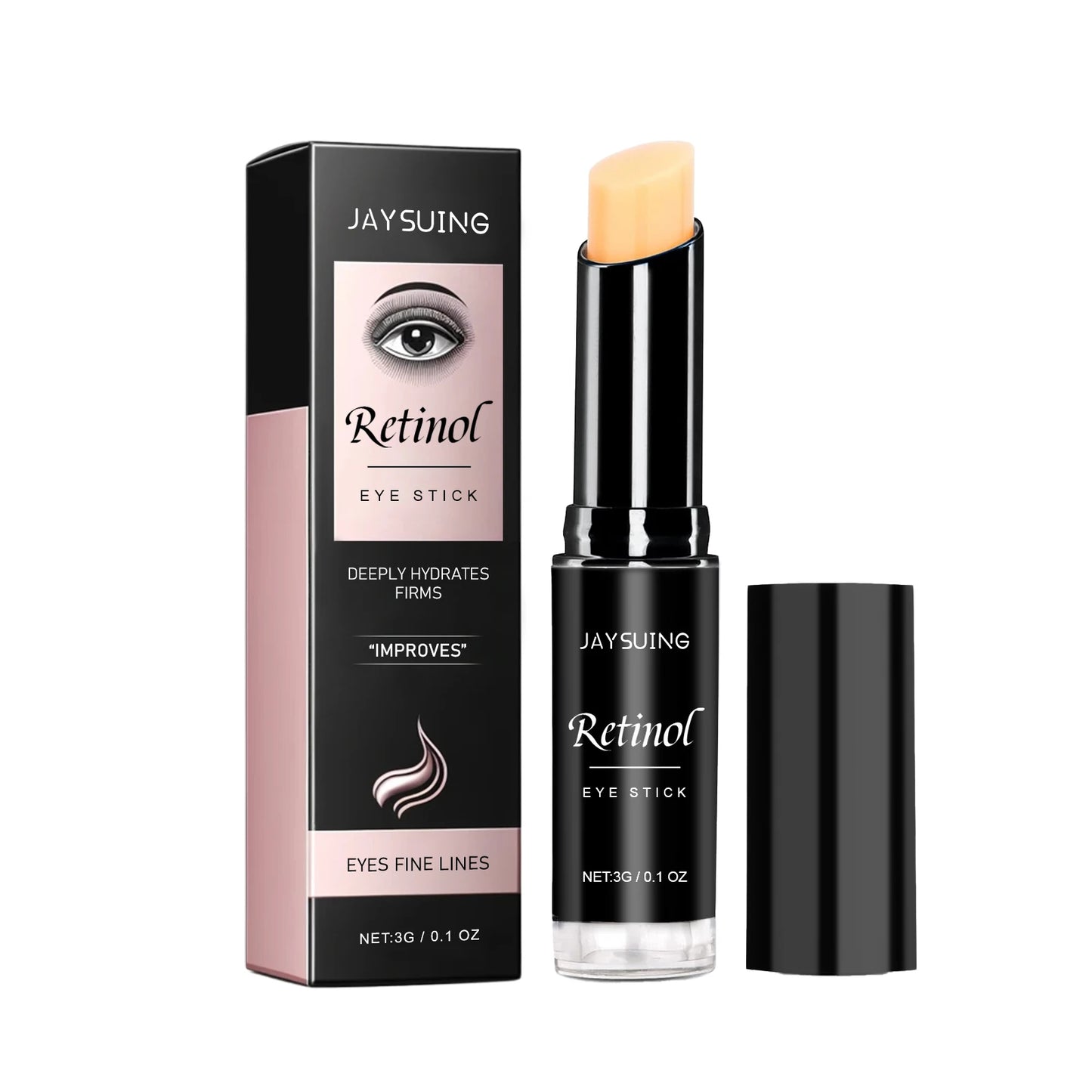 Retinol Eye Stick Deeply Hydrates Moisturizes Improve Fine Lines Dark Circles Wrinkle Bags Remover Promote Skin Elasticity Cream