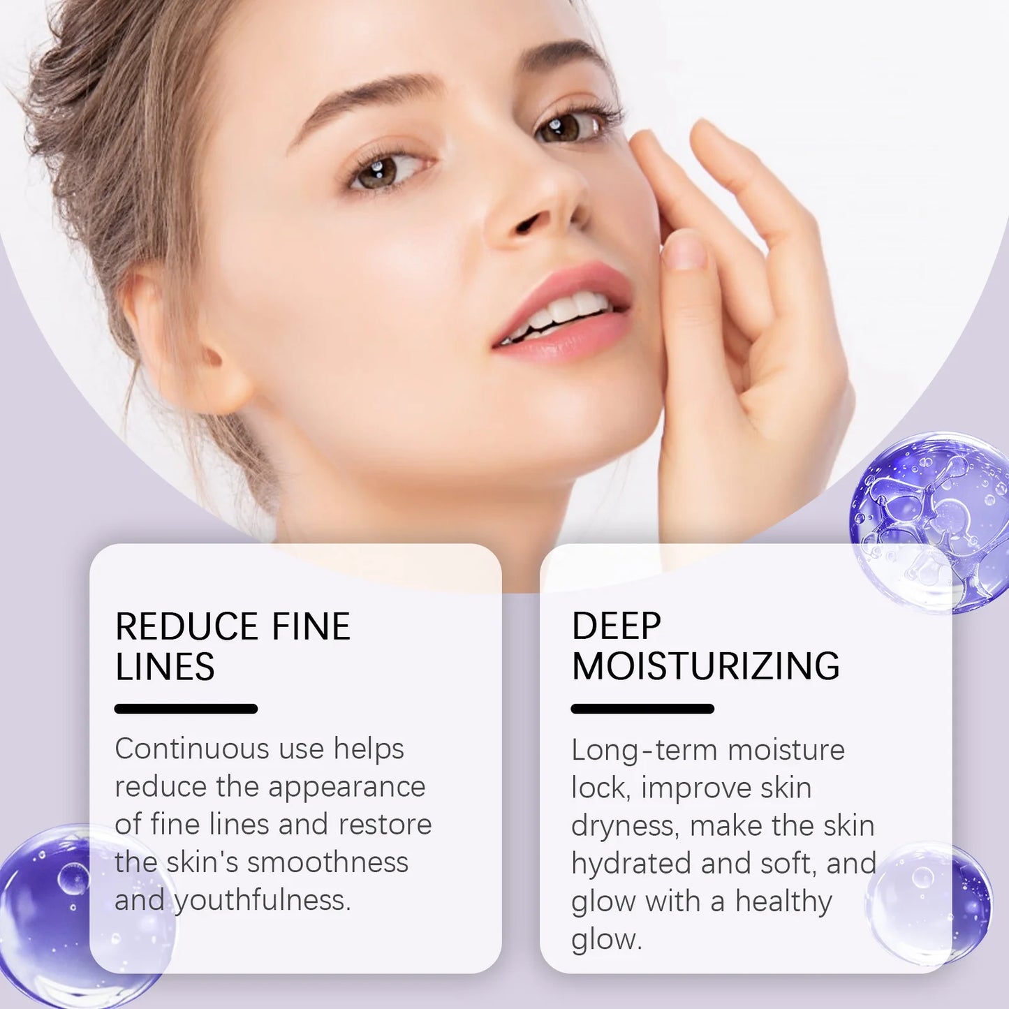 Ouhoe Aha Moisturizing Face Serum For Anti Aging And Hydration