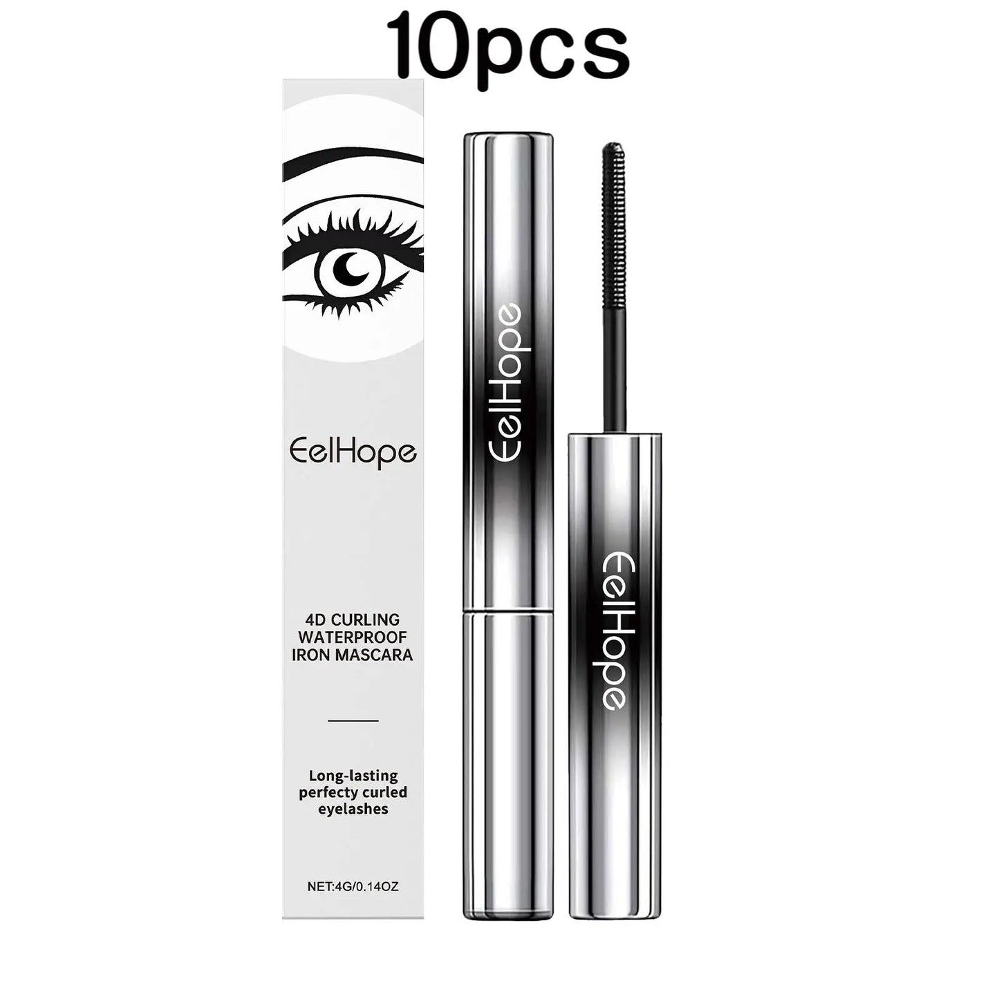 EELHOE 4g Black Mascara Waterproof Long Lasting Curling Lengthening Volumizing Eyelash Makeup For Daily Use Smudge Proof
