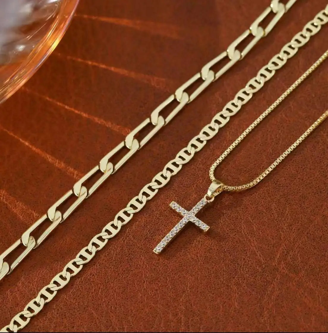 Cross Necklace for Women, Stackable Stacked Stacking Layering Layered Necklaces Dainty Gold Necklace Paperclip