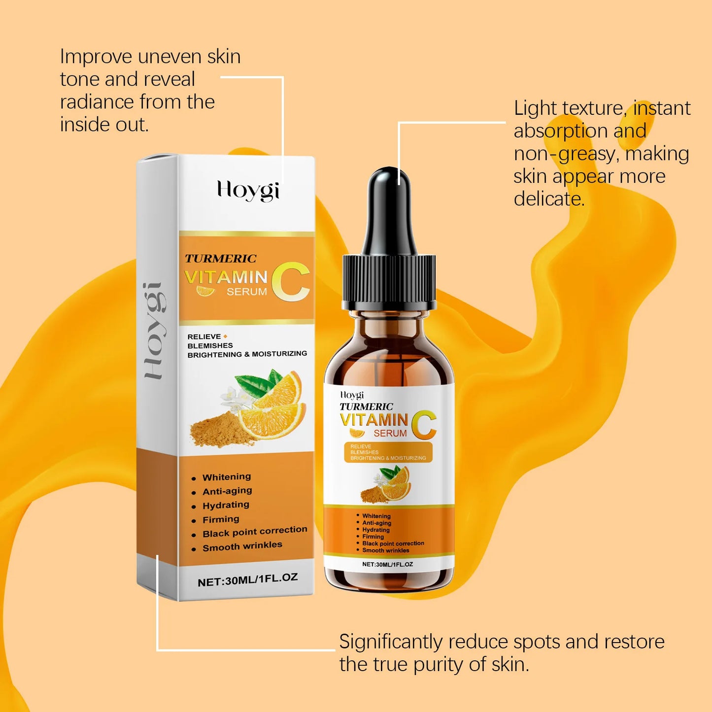Hoygi Vitamin C Serum For Face Brightening And Hydrating