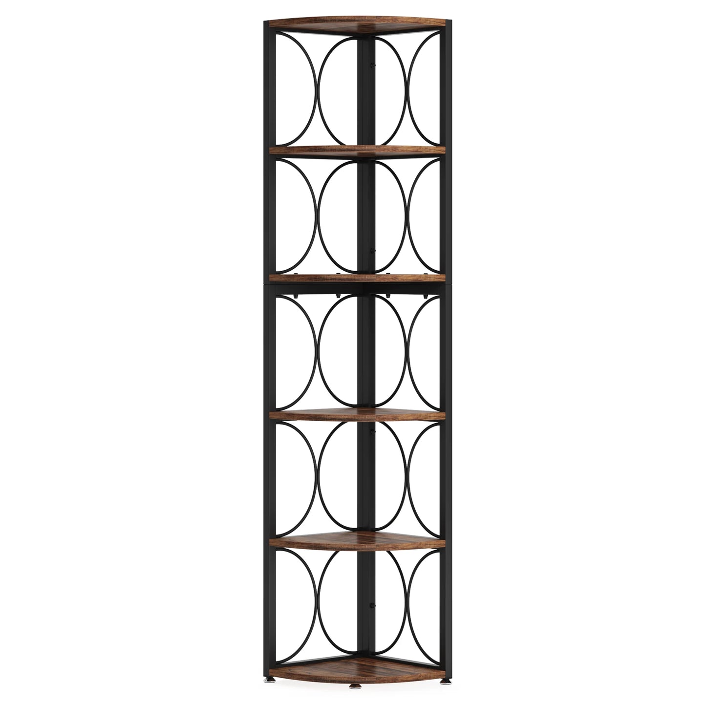 Tribesigns 6 Tier Corner Shelf Bookcase Storage Rack