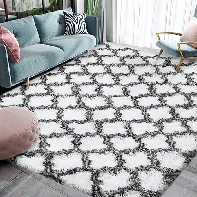 KilimHign Large Shag Area Rug For Bedroom Plush Non Slip