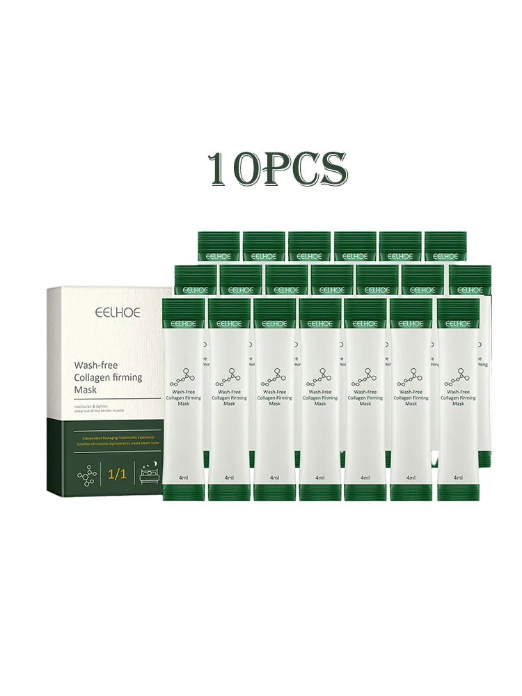 Eelhoe Firming Face Mask Wash-Free Wrinkle Remover Lifting Tighten Skin Gentle Hydration Collagen Boost Nourishing Sleeping Mask