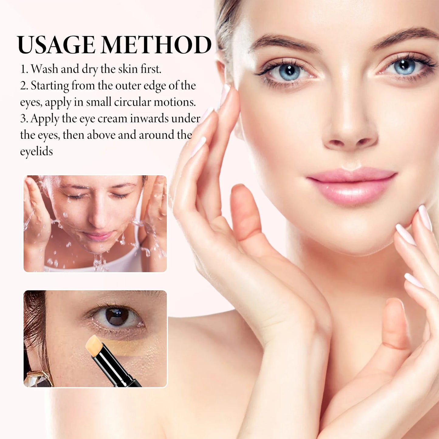 Retinol Eye Stick Deeply Hydrates Moisturizes Improve Fine Lines Dark Circles Wrinkle Bags Remover Promote Skin Elasticity Cream