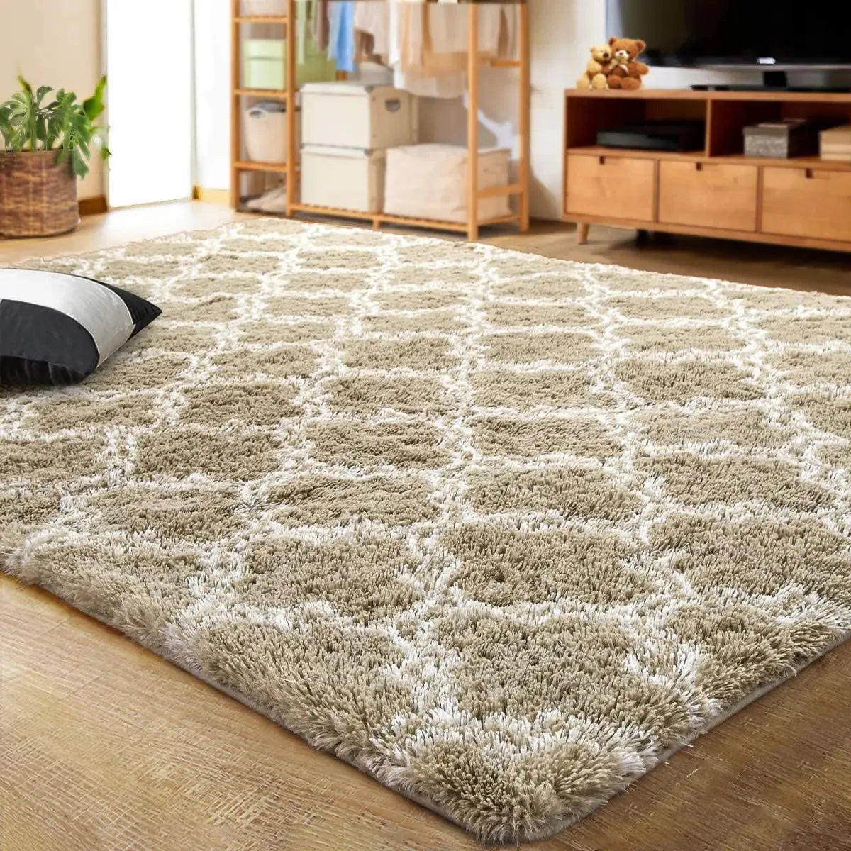 KilimHign Large Shag Area Rug For Bedroom Plush Non Slip