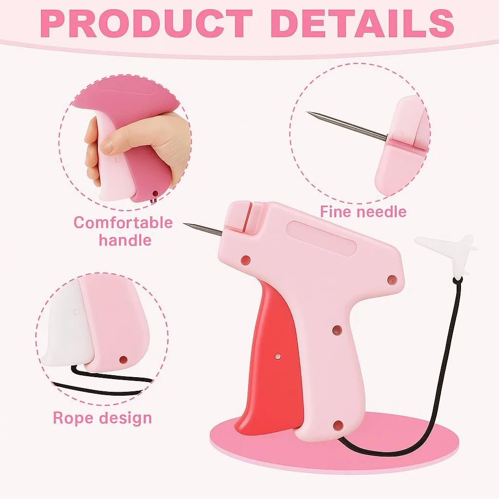 Micro Tagging Gun Portable Hemming Tool With 1000 Micro Stitches