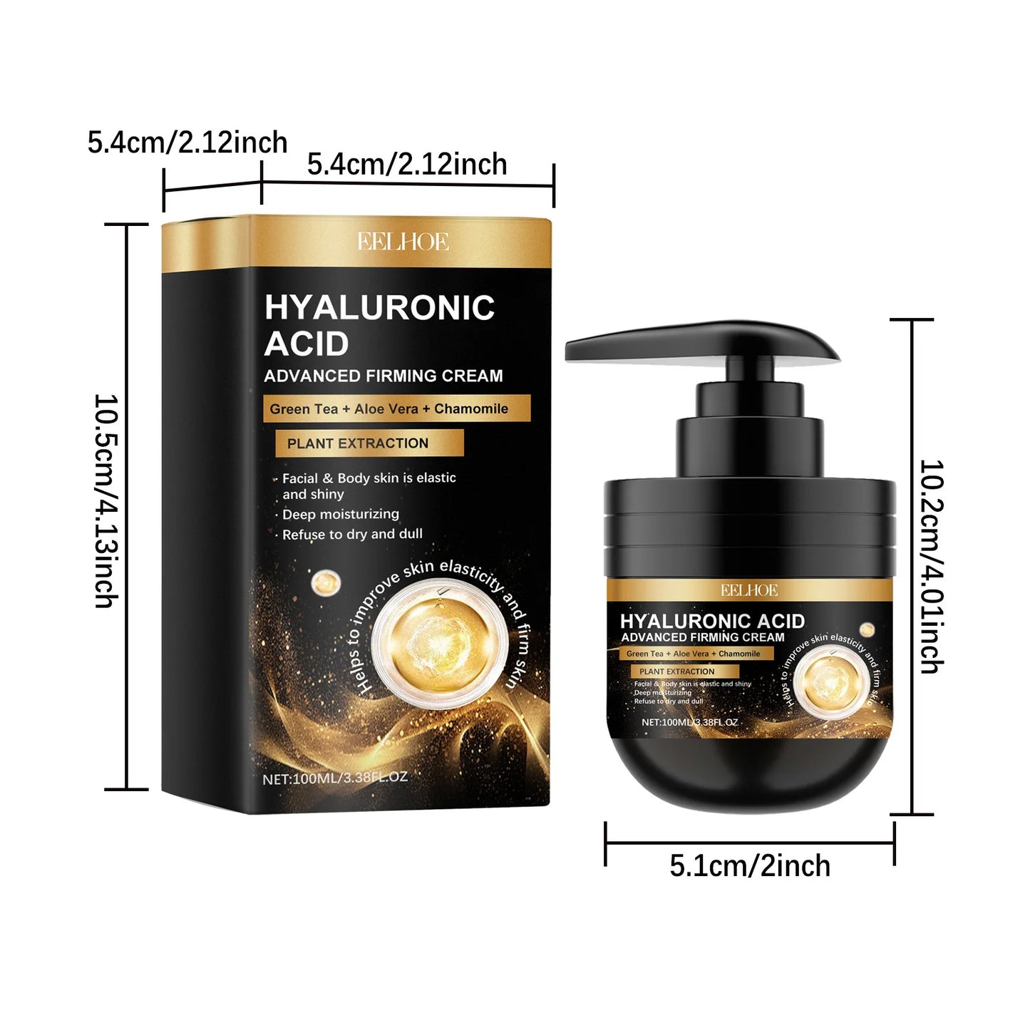 Eelhoe Hyaluronic Acid Moisturizing Face Cream Oil Control Anti Aging
