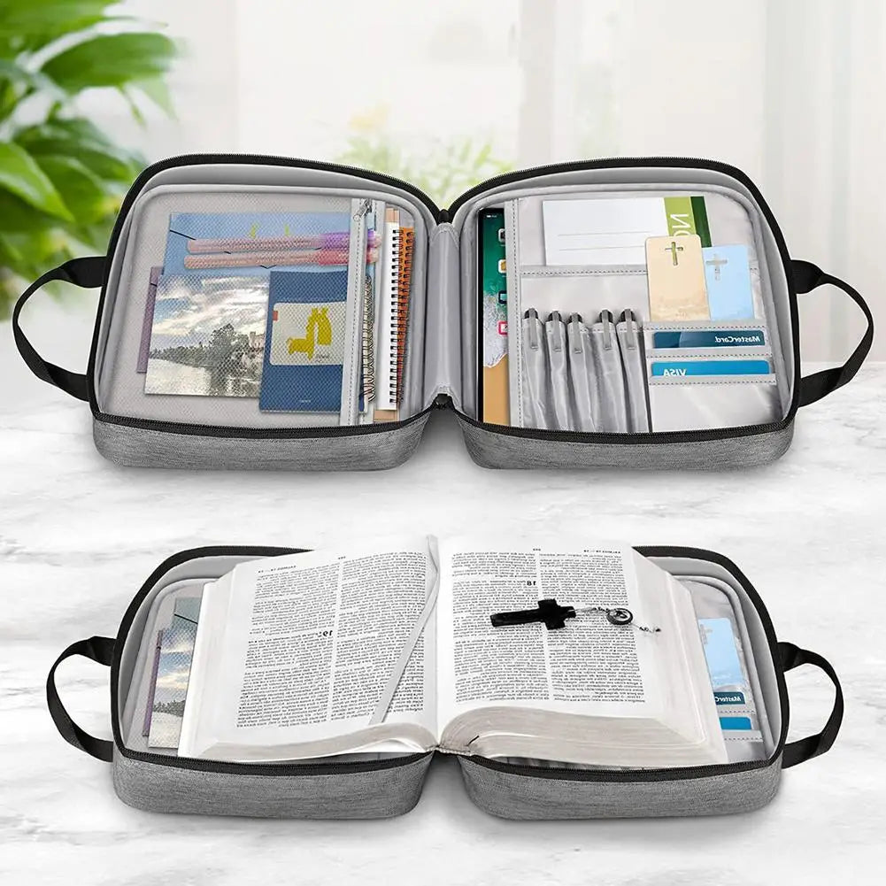 Bible Study Holy Cover Case Carry Bag Book Protective Canvas