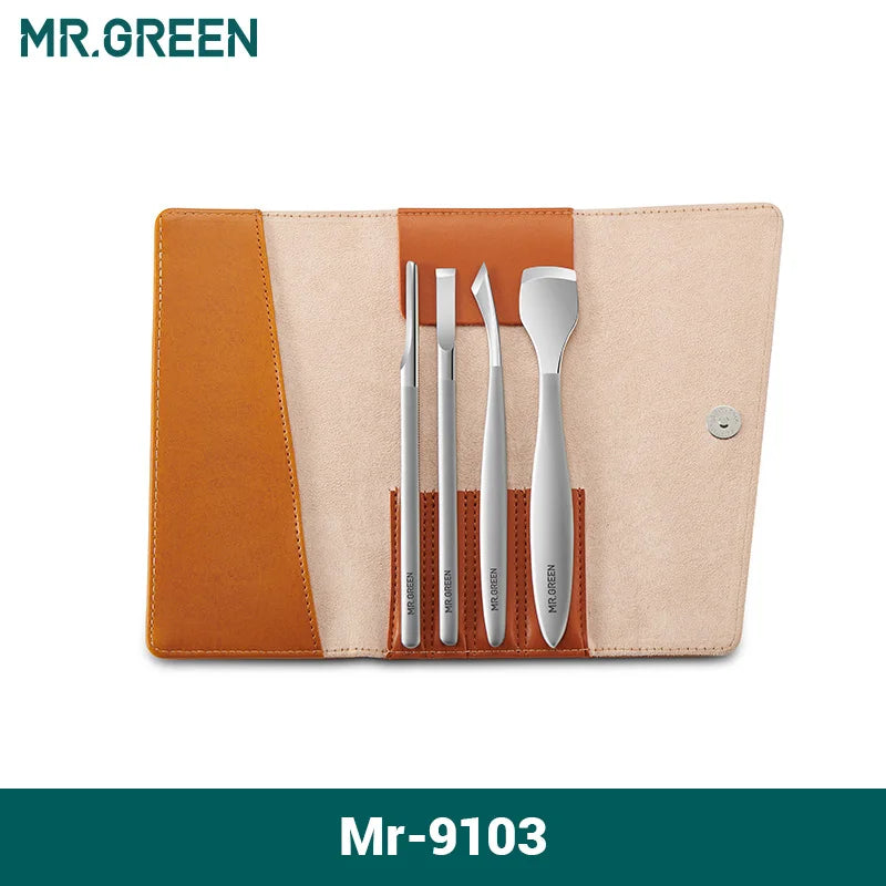 MR.GREEN Pedicure Knife Set Professional Ingrown Toenail Foot Care Tools Stainless Steel Nail Nippers Clipper Remover Kit