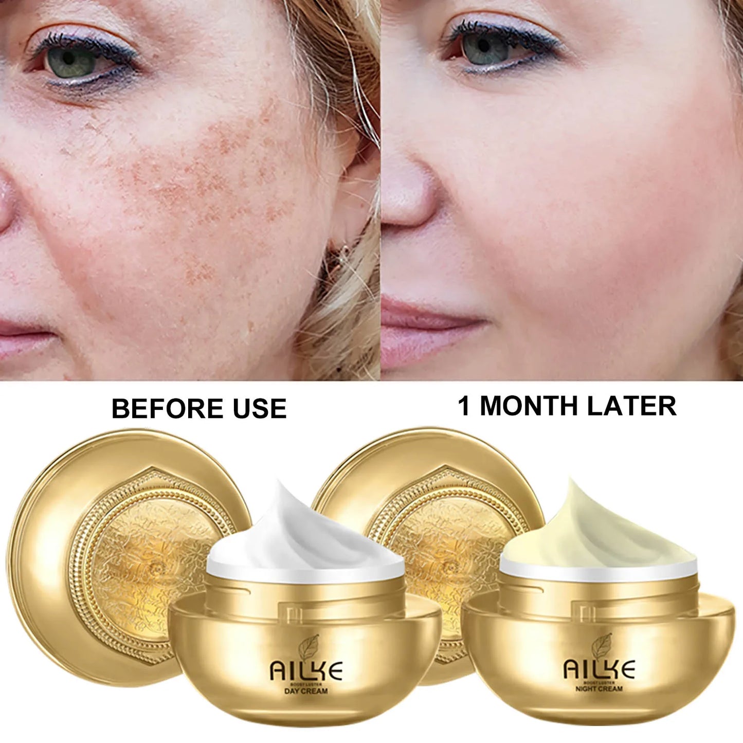 AILKE Collagen Lightening Face Care Set Moisturizing Even Skin Tone