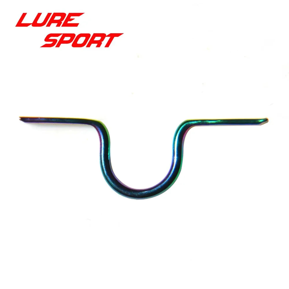LURESPORT 12pcs Rainbow color Stainless Steel Hook Keeper for Lure Fly Rod Building Component Repair  DIY Accessory