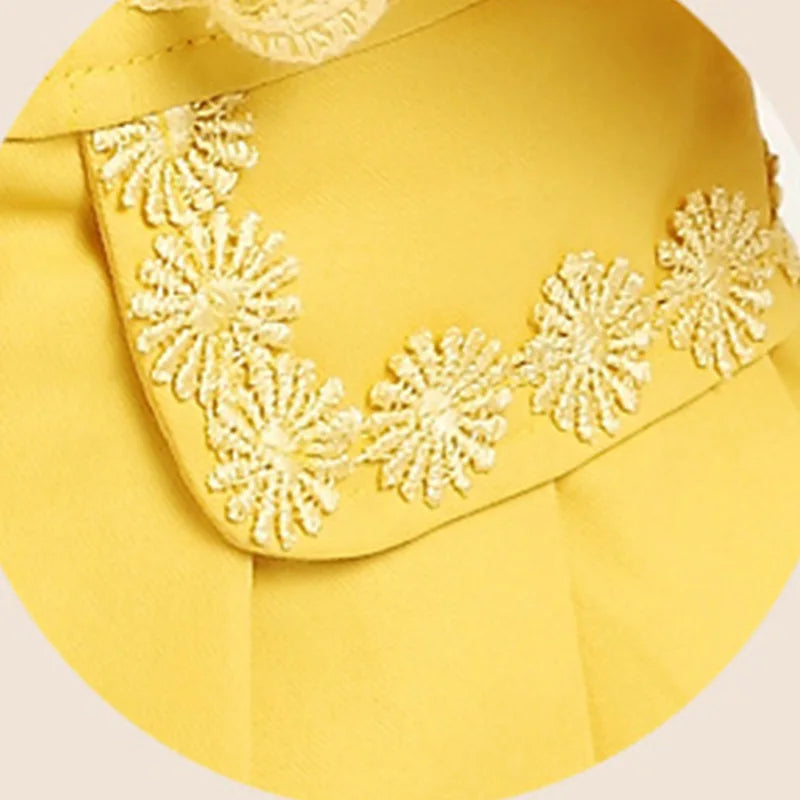 Girls Lace Edge Trench Coat Windbreaker Outerwear For Teens