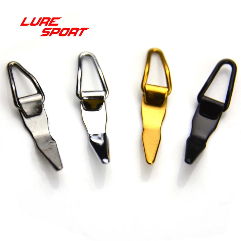 LURESPORT 12pcs 20pcs Stainless Steel Hook Keeper for Lure Collapsible Rod Building Component Repair Fishing rod DIY Accessory