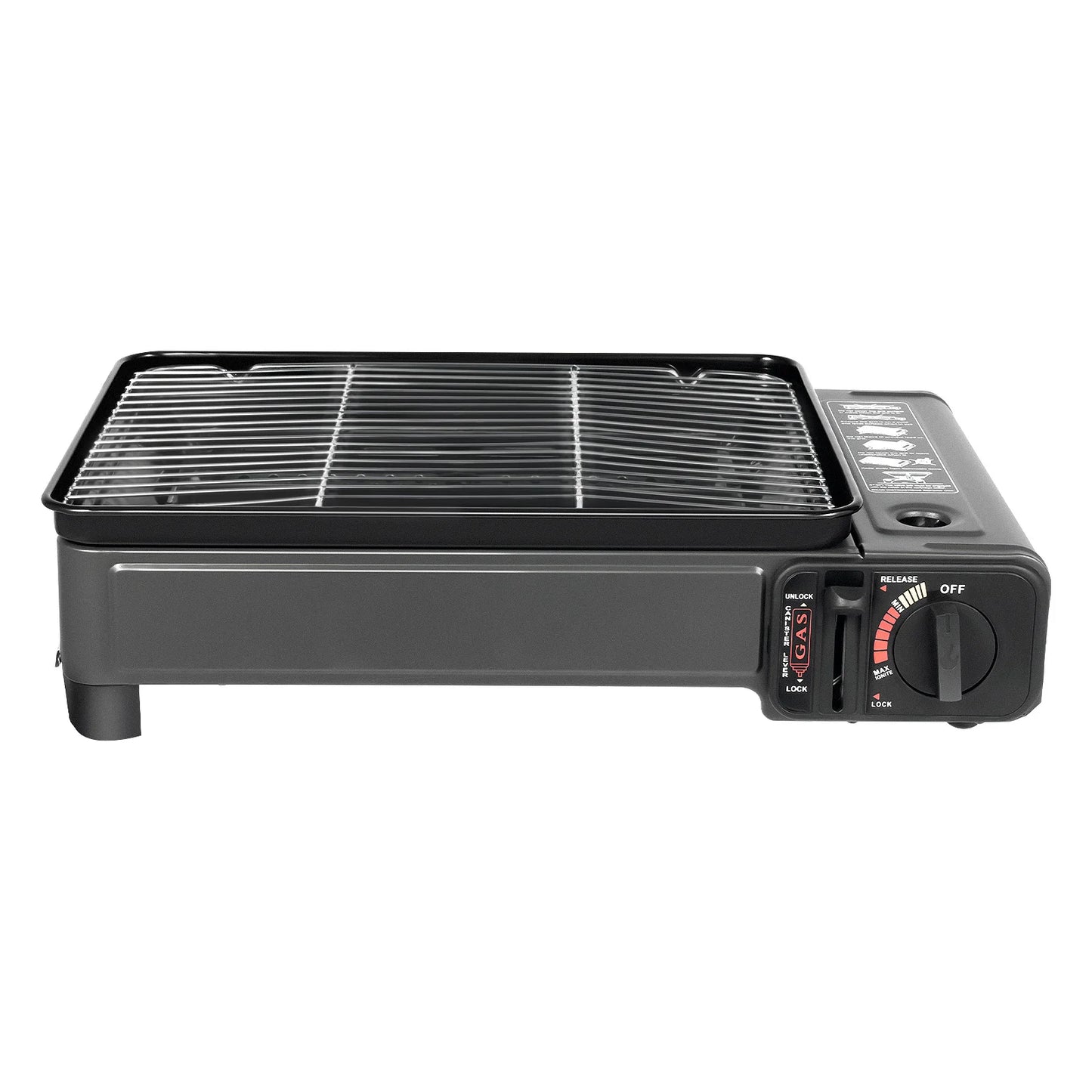 Portable Gas Grill Stove Dual Fuel, Camping Cooking Grill Gas Stove with Carry Case & Accessories for Outdoor Camping BBQ