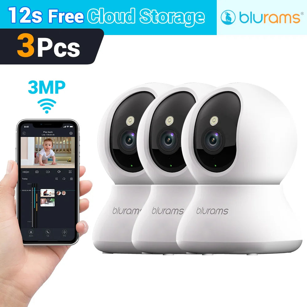 Blurams 2K Baby Monitor Camera Home Security With Motion