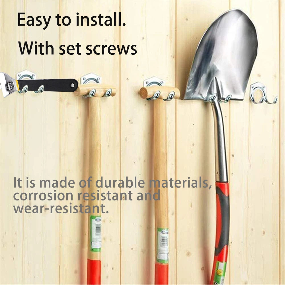 Metal Hanger Holder Storage Wall Hook Set With Screws For Home Garden Garage