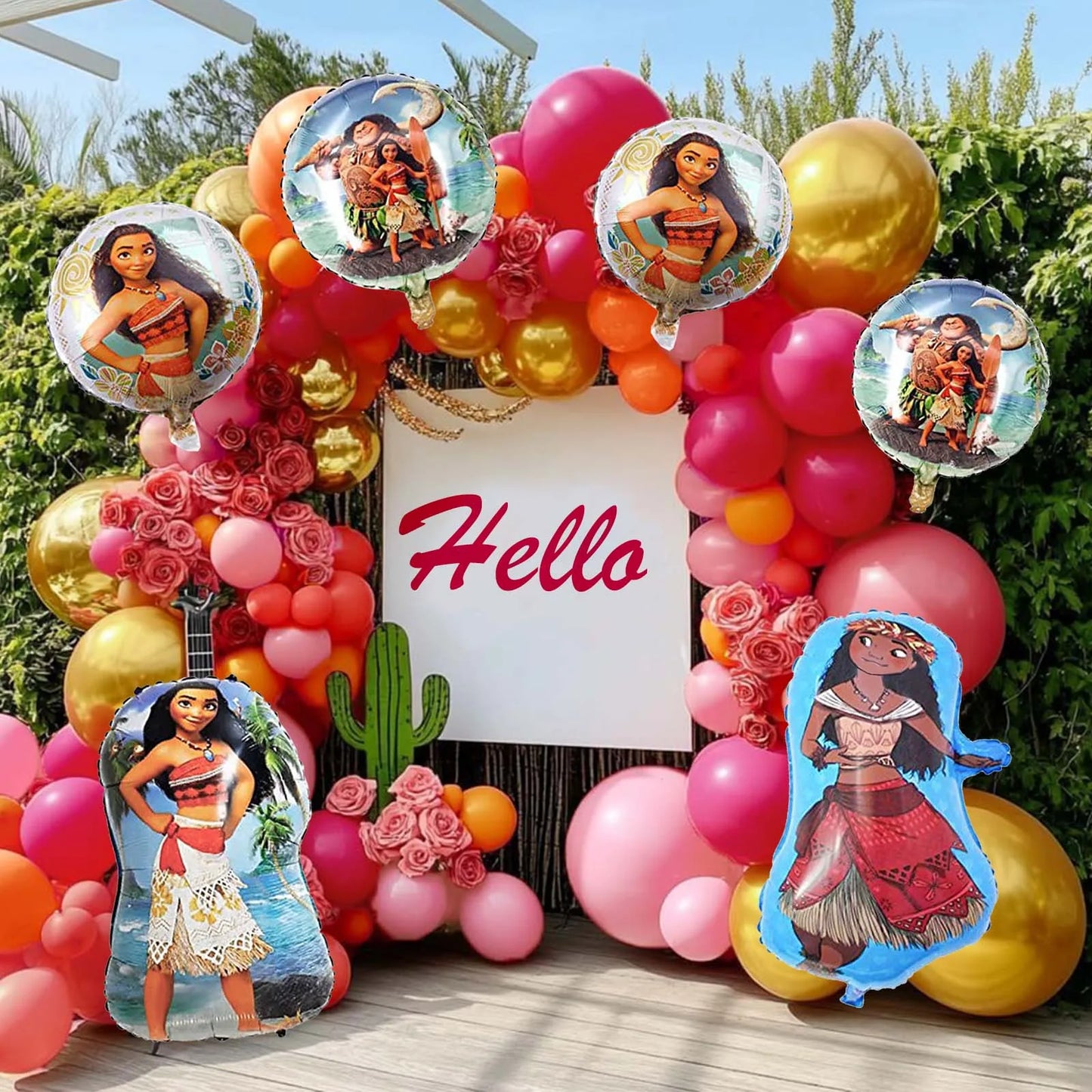 Disney Moana Foil Balloons Birthday Party Decoration