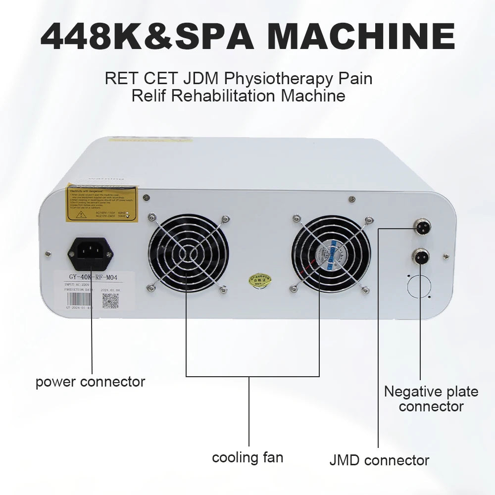 INDIBA 448Khz Thermal Therapy Technology Beauty Machine Body Care Face Lifting Relieve Pains Lose Weight SPA Device Skin Firming