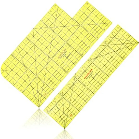 2 Pcs Hot Iron Ruler Hot Ironing Measuring Ruler for Sewing Hemmer Accessories Pressing Tool Heat Resistant Accessories DIY Too