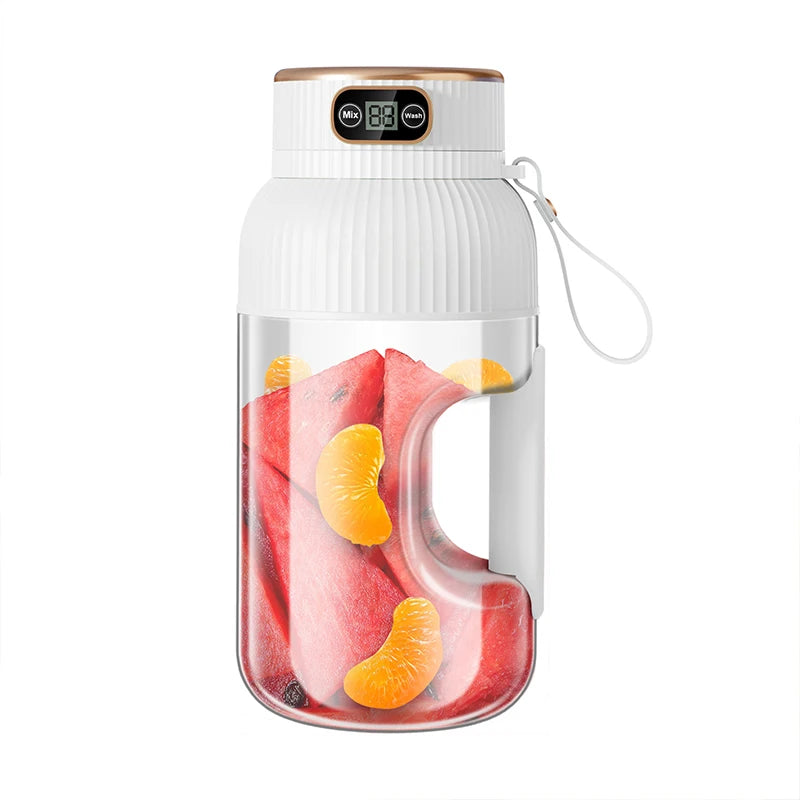 1000ML Portable Juicer Blender Fruit Juicer USB Charging Lemon Orange Fruit Juicing Cup Smoothie Blender Machine Kitchen Tools