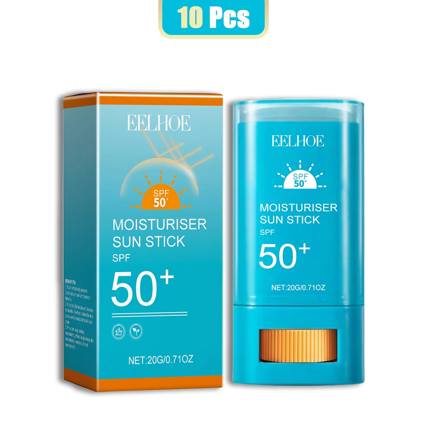 EELHOE 20g Centella Sunscreen Cream Stick SPF 50+ Long-lasting Anti-UV Deep Moisturizer Collagen Protector Isolation Facial Care