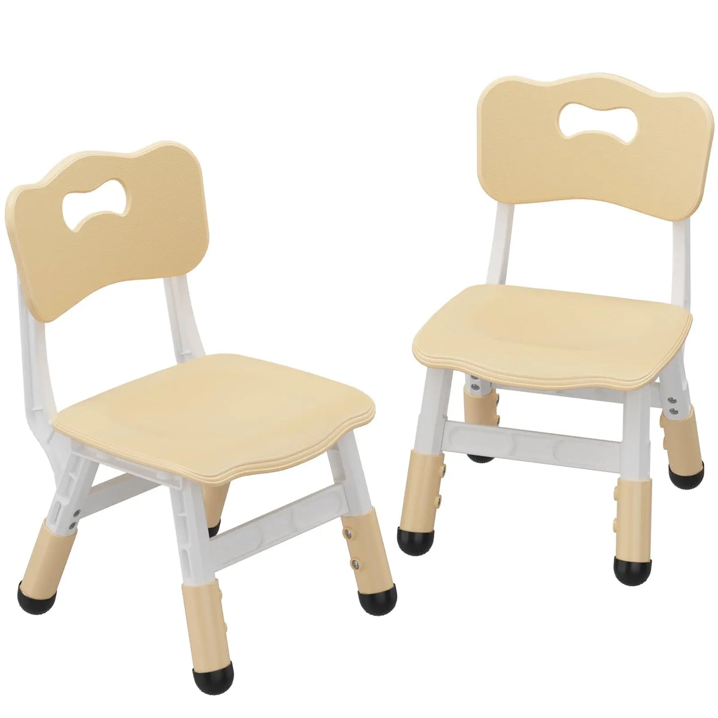 2pcs Stackable Adjustable Kids Chair Photo Prop Small Furniture 3-Level Height Toddler Chair For Home School Daycare