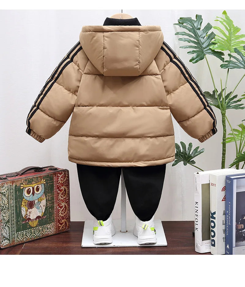 Guangdong Boys Winter Down Jacket Hooded Outerwear